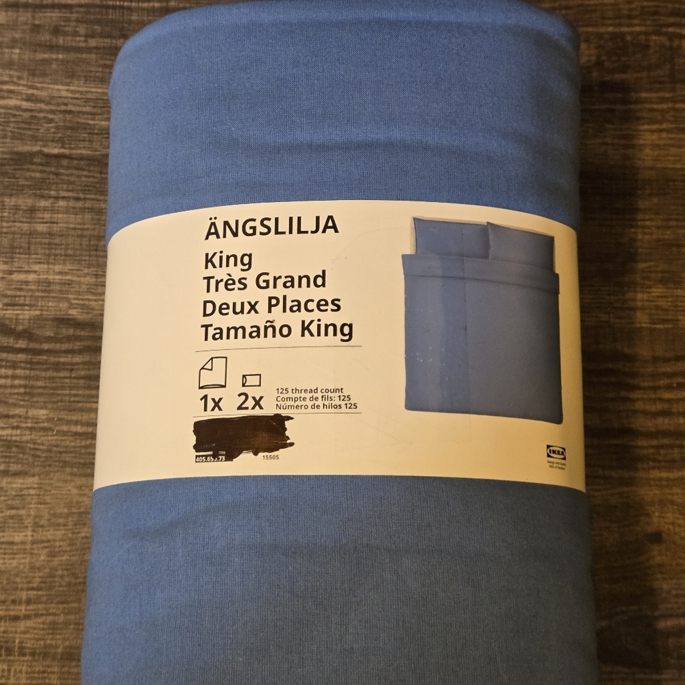 Blue Duvet Cover Set King Size - Picture 6 of 9